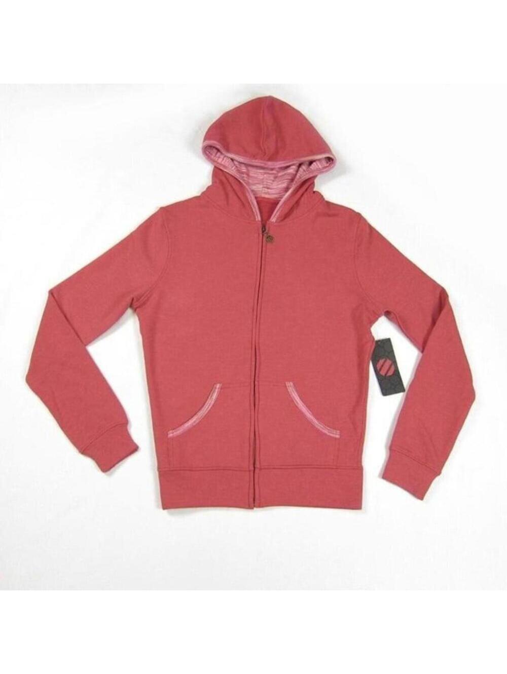 UFC Rose Pink Rainbow Trim Full Zip Hoodie Jacket XS Pockets NWT NEW WITH TAG